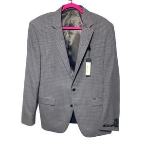 Kenneth Cole Black Sportcoat 44 Regular Slim Fit Suit Jacket